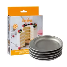 Set de 5 moules de Ø15cm pour layer cake en matériau antiadhésif
