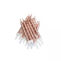 Twisted candles - Pink Gold