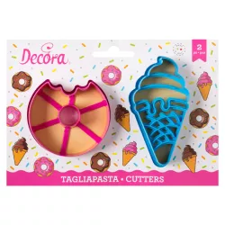Cookie cutters donut and ice cream