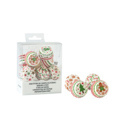 Christmas chocolate fondant baking cups