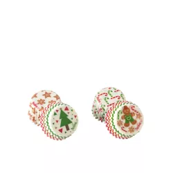 200 Chocolate Fondant baking cups - Christmas designs