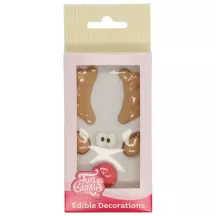 Zuckerdekor Rudolph – essbarer Rentierkopf-Dekor für Cupcakes und Torten | Cakelicious