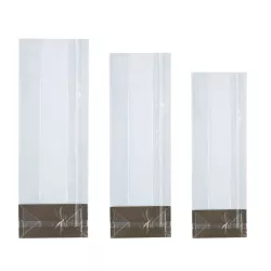 100 Large cookies bags with rigid bottom