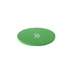 Dark green Cake board - round 30 cm