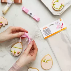50 sacchetti trasparenti per biscotti