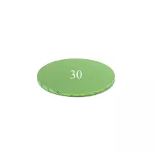 Light green Cake board - round 30 cm