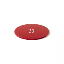 Rote Tortenplatte - rund 30 cm