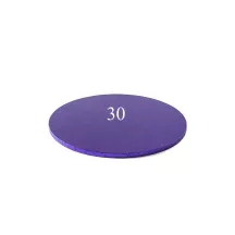 Violette Tortenplatte - rund 30 cm
