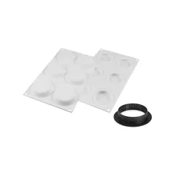 6 Perforated tart ring + silicone mold