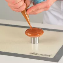 6 Anello per torta forato + stampo in silicone