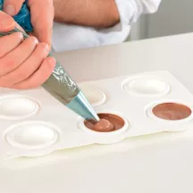 6 Anello per torta forato + stampo in silicone