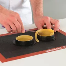 6 Anello per torta forato + stampo in silicone
