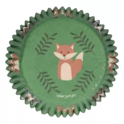 48 Forest animals baking cups