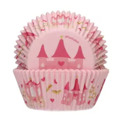 48 custodie per cupcake da principessa