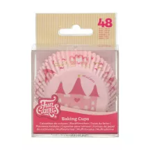 48 custodie per cupcake da principessa