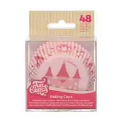 48 custodie per cupcake da principessa