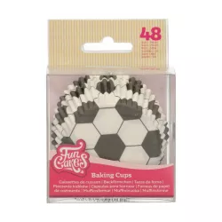 Baking cups "Football" - pk/48