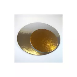 Cake drums silver/gold - Cake board shape: round 26 cm