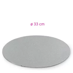 Piatto sottile in argento - Forma del piatto: rotondo 33 cm