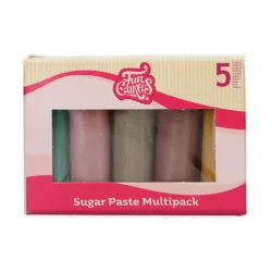 500g Pâte à Sucre - couleurs terreuses