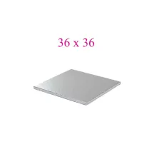 Quadratische silberne Tortenplatten - Quadrat 36 cm