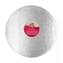 Piatto per torta rotondo argento - rotondo 33 cm