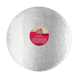 Piatto per torta rotondo argento - rotondo 33 cm