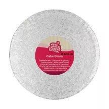 Plateaux ronds argentés - Forme du plateau: rond 22.5 cm