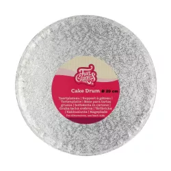 Plateaux à tarte ronds argentés - rond 20 cm