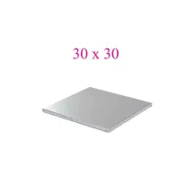 Plateaux carrés argentés - Carré 30 cm