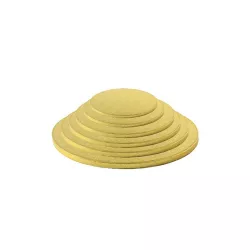 Runde goldene Tortenplatten - 33 cm