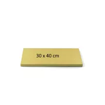 Rectangular golden cake boards - Cake board shape: A3 - 30 x 40 cm
