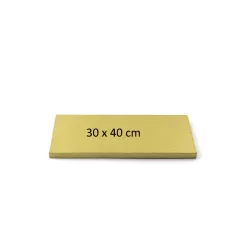 Rechteckige goldene Tortenplatten - A3 - 30 x 40 cm