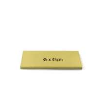 Rectangular golden cake boards - Cake board shape: XL - 35 x 45 cm