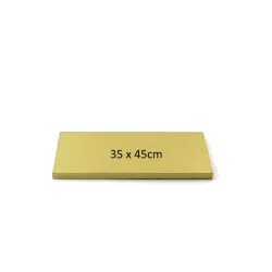 Piatti rettangolari dorati per torte - forma di piatto per torte: XL - 35 x 45 cm