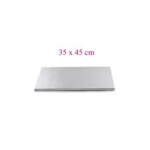 Rectangular silver cake boards - Cake board shape: XL - 35 x 45 cm