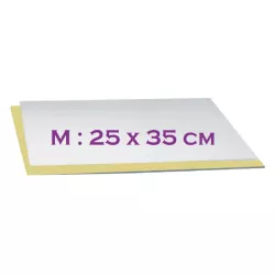 Plateau rectangulaire or et argent - M : 25x35cm