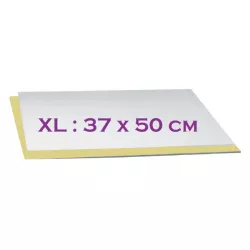 Cake board silver/gold rectangular - XL : 37x50cm