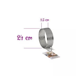 High perforated tart ring - Diameter 24 cm