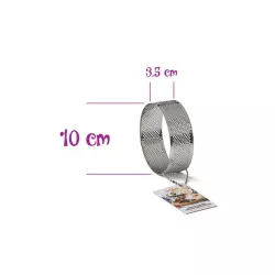 Anello per dolci alto e forato - diametro 10 cm