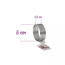 High perforated tart ring - Diameter 8 cm