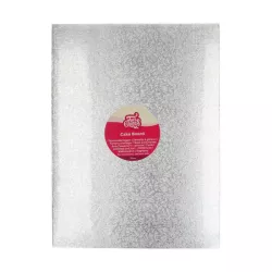 Rectangular silver cake board 40.5 x 30.5 cm x 3 mm