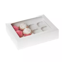 Boîte à 12 cupcakes avec insert
