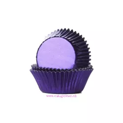 Baking Cups Foil Purple - pk/24