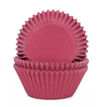 50 Bordeauxfarbene Cupcakes-Förmchen
