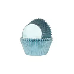 Cupcake-Förmchen Metallic ''Baby Blue''