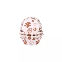 Caissettes à cupcakes - Empreintes de chien