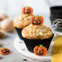 Sugar decoration "Pumpkins" - 6pcs