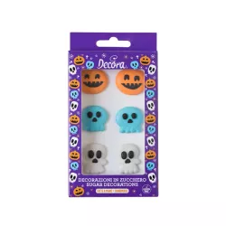 6 sugar decorations Halloween for cake
