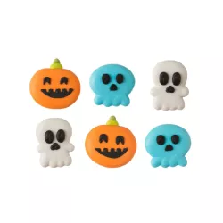 6 sugar decorations Halloween for cake